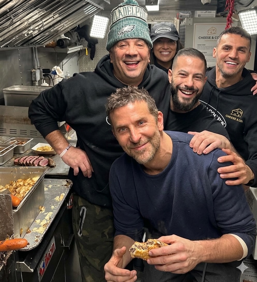 Bradley Cooper at food truck